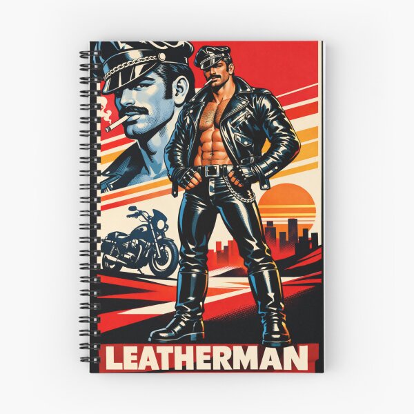 Item preview, Gay Leather Daddy Biker Rough Rider Poster Leder Pride Graphic Design designed and sold by ItsAKinkThing.