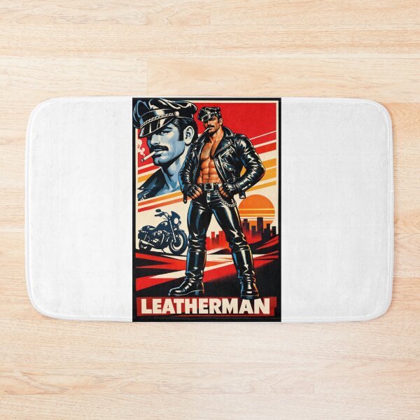 Item preview, Gay Leather Daddy Biker Rough Rider Poster Leder Pride Graphic Design designed and sold by ItsAKinkThing.