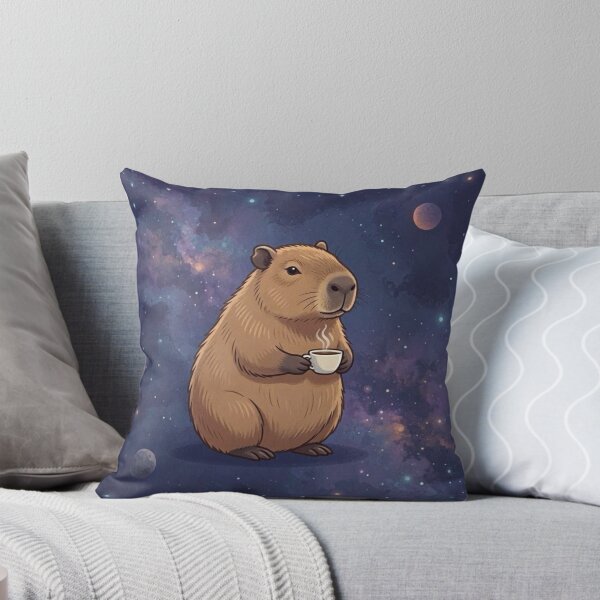 Item preview, Cosmic Capybara – Coffee in Space Design designed and sold by Dogandesighn.