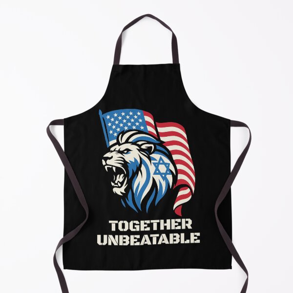Item preview, USA Israel Together Unbeatable Lion designed and sold by crouchingpixel.