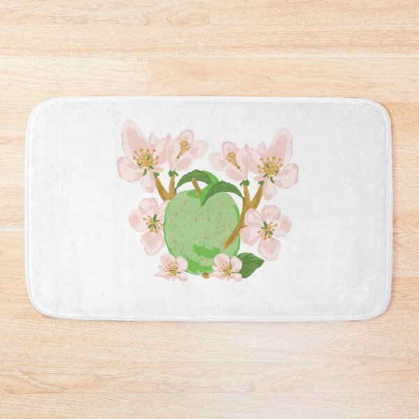 Item preview, Green Apple with Blossom Flowers – Soft Spring Aesthetic Illustration designed and sold by olenapetol.