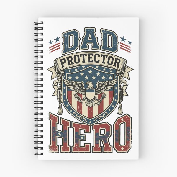 Item preview, Dad Protector Hero – Patriotic Father’s Day Design designed and sold by PlumArtDesign.