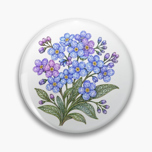 Item preview, Forget-Me-Nots designed and sold by PaintedbyCarol.