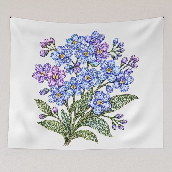 Item preview, Forget-Me-Nots designed and sold by PaintedbyCarol.