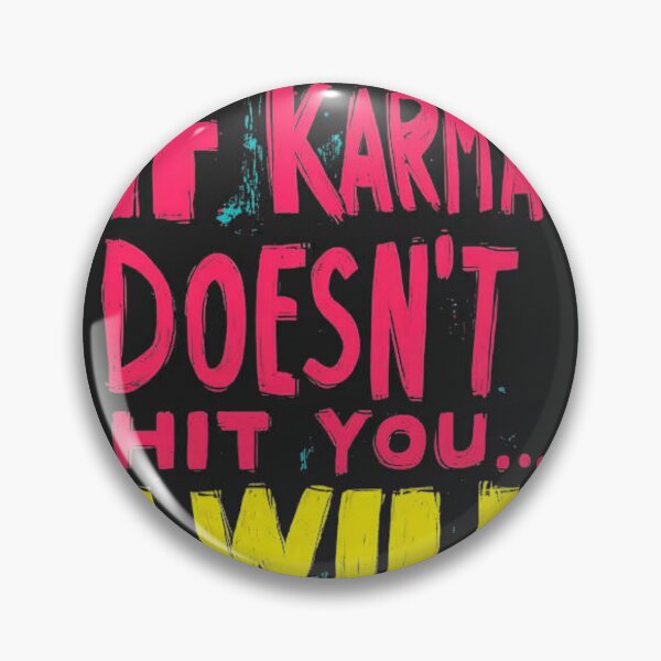 Item preview, Karma Warning designed and sold by abrahimdiaz.