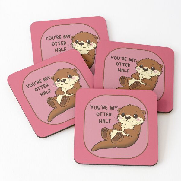 Item preview, You're My Otter Half designed and sold by LibbyMadeAThing.