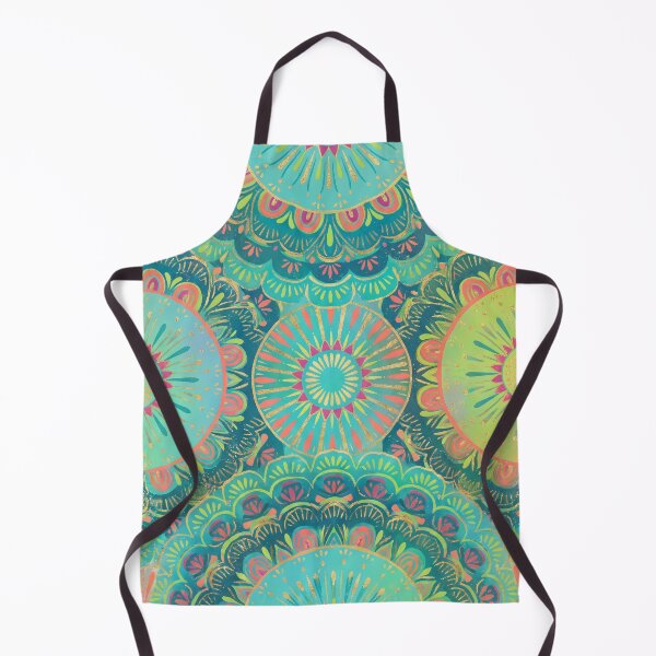 Item preview, Vintage Mandala — Turquoise & Brights Repeat designed and sold by Jandedan.