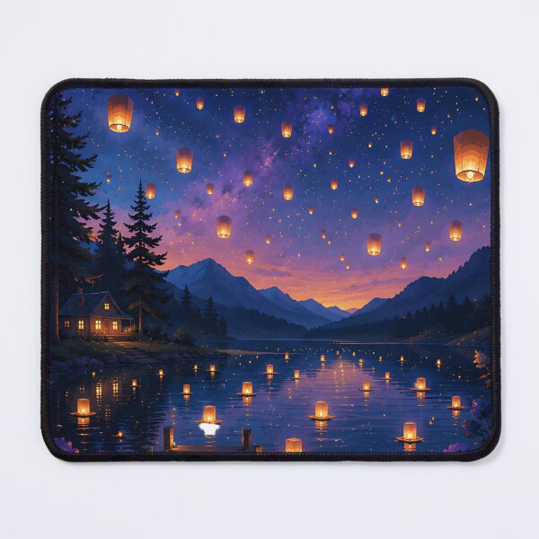 Item preview, Whimsical Twilight Bridge and Floating Lights designed and sold by Jaideep Walia.