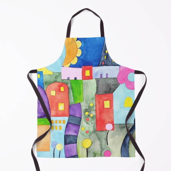 Item preview, Colorful Childhood City Illustration designed and sold by ArtCheri.