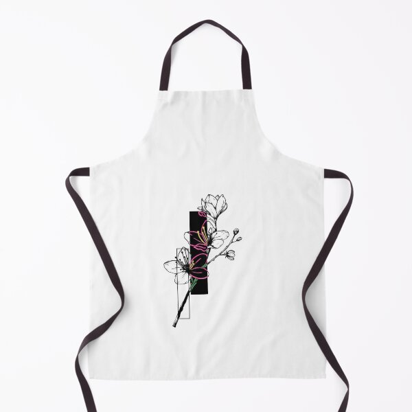 Item preview, Dark Floral Silhouette Gothic Black and White Botanical Art Print designed and sold by Mr-MC-kitty.