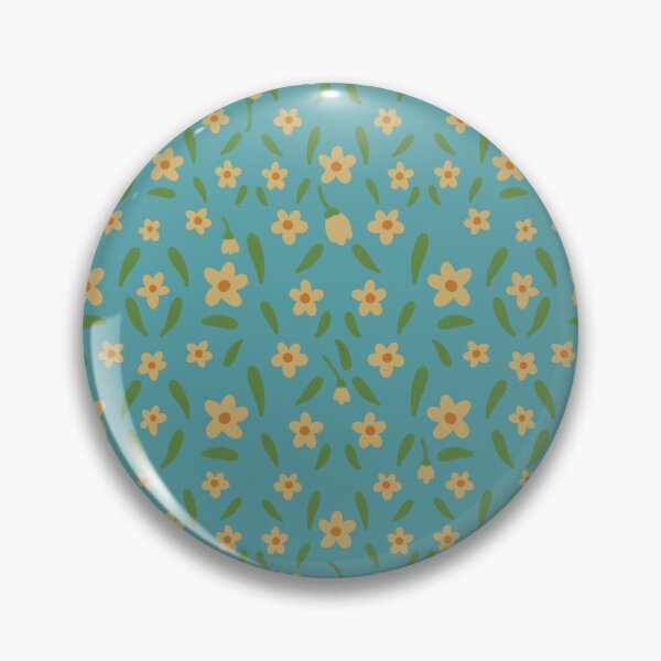 Item preview, Blue  background and yellow flowers seamless pattern designed and sold by LifeTU.