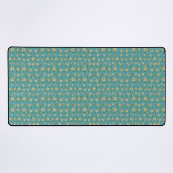 Item preview, Blue  background and yellow flowers seamless pattern designed and sold by LifeTU.