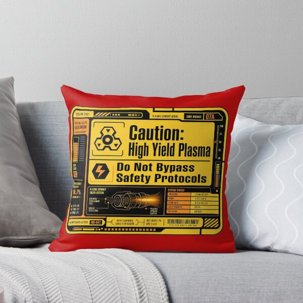 Item preview, Warp Core Warning Decal designed and sold by agearb.