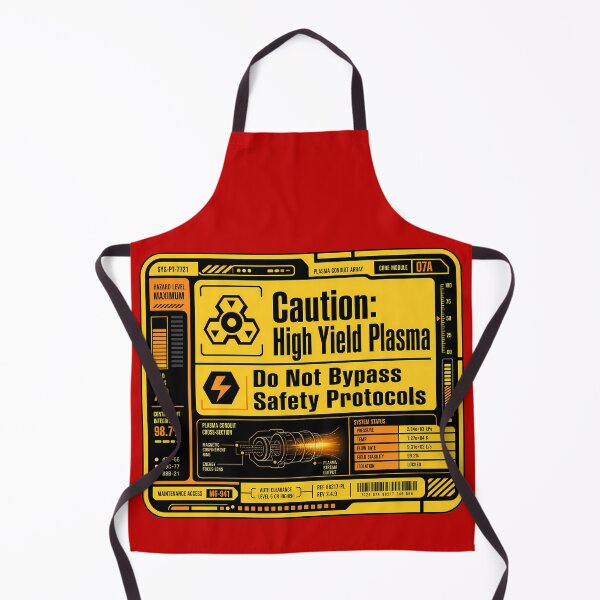 Item preview, Warp Core Warning Decal designed and sold by agearb.
