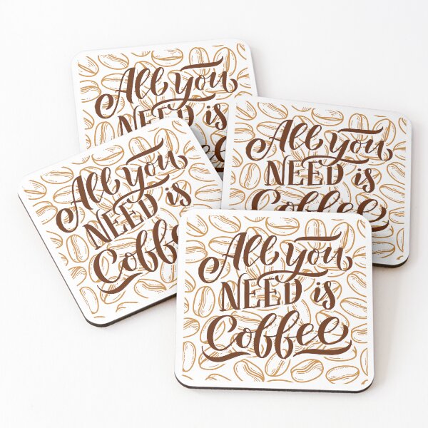 Item preview, All You Need is Coffee Typography designed and sold by Lorens Designs.