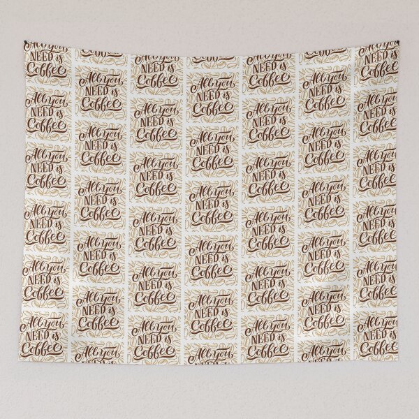 Item preview, All You Need is Coffee Typography designed and sold by Lorens Designs.