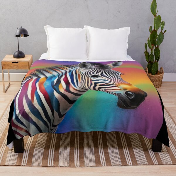Item preview, Colorful Zebra Rainbow Pop Art – Vibrant Multicolor Zebra Design designed and sold by WordPlayStudio.