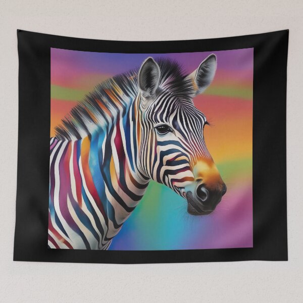 Item preview, Colorful Zebra Rainbow Pop Art – Vibrant Multicolor Zebra Design designed and sold by WordPlayStudio.
