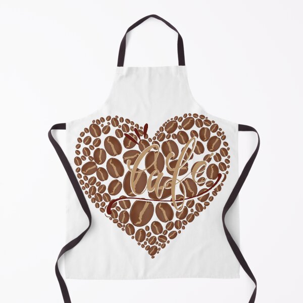 Item preview, Golden Coffee Bean Heart designed and sold by Coffee & Designs.