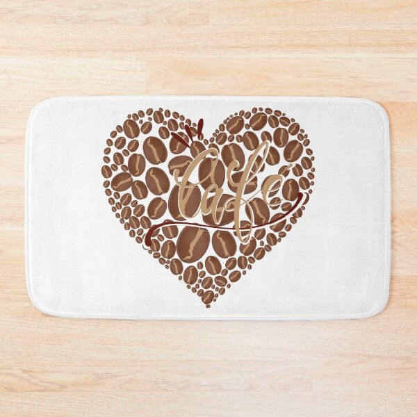 Item preview, Golden Coffee Bean Heart designed and sold by Coffee & Designs.