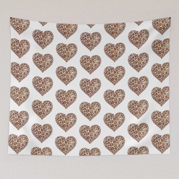 Item preview, Golden Coffee Bean Heart designed and sold by Coffee & Designs.