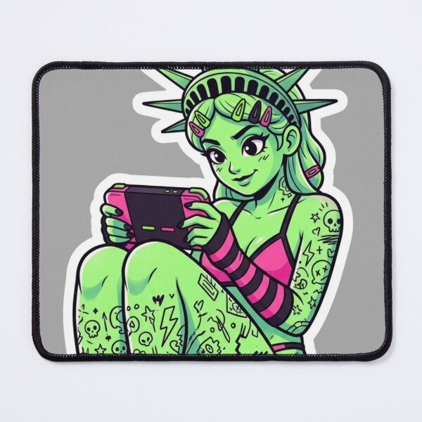 Item preview, Liberty Lags, Joysticks Jolt, Tattoos Revolt designed and sold by Print Fiction.