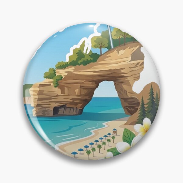 Item preview, Pictured Rocks National Lakeshore Retro Vintage designed and sold by yunamaliskova.