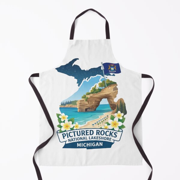 Item preview, Pictured Rocks National Lakeshore Retro Vintage designed and sold by yunamaliskova.