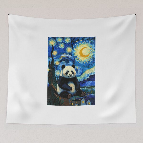 Item preview, Van Gogh Panda Starry Night Van Gogh designed and sold by bandarartisan.