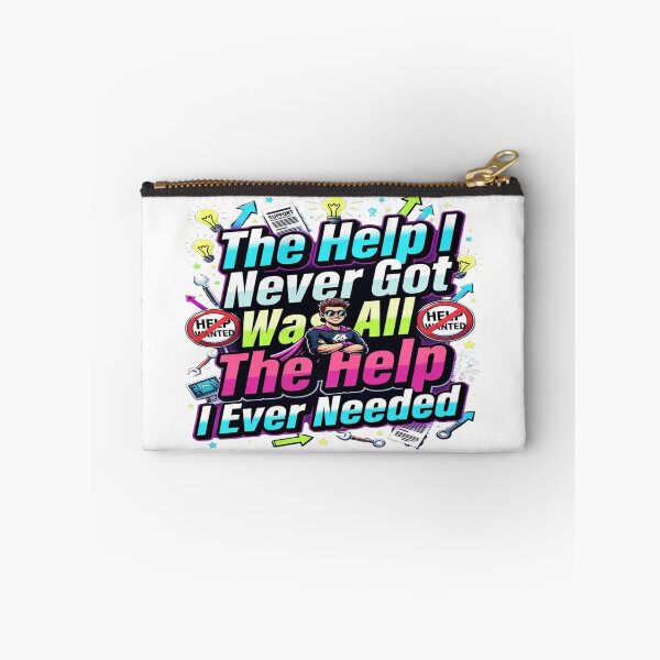Item preview, The Help I Never Got Was All The Help I Needed Retro Motivational Funny T-Shirt Design designed and sold by Sushikidsntod.