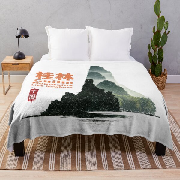 Item preview, Majestic Guilin Karst Mountains Along Li River designed and sold by EdvvinStudios.
