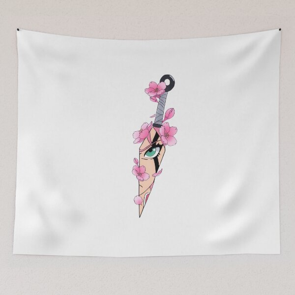 Item preview, Floral Dagger with Pink Cherry Blossom Delicate Blade Art designed and sold by Mr-MC-kitty.