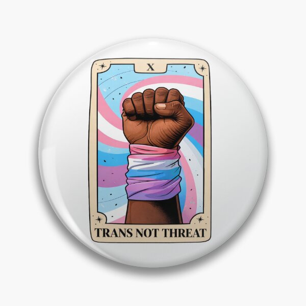 Item preview, Tarot Card Trans Not Threat designed and sold by yunamaliskova.