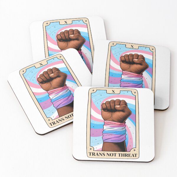 Item preview, Tarot Card Trans Not Threat designed and sold by yunamaliskova.
