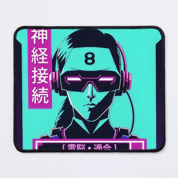 Item preview, Cyberpunk AI Interface Anime Portrait designed and sold by D6rkT3chDemon.