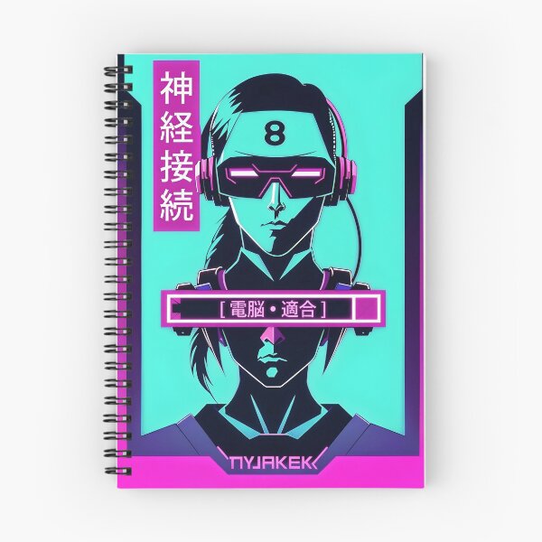 Item preview, Cyberpunk AI Interface Anime Portrait designed and sold by D6rkT3chDemon.