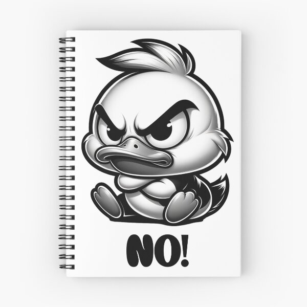 Item preview, Angry Duck | Funny NO! Duck Cartoon | Cute Grumpy Duck Design designed and sold by CozyLineStudio.