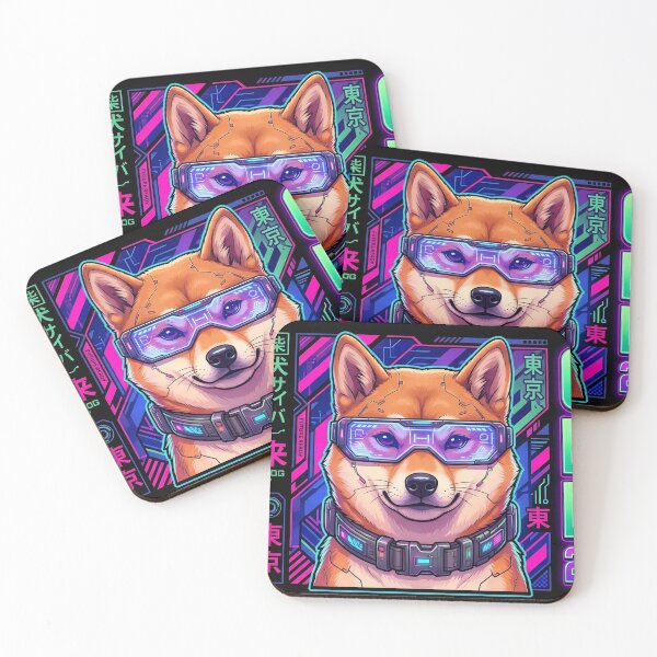 Item preview, Cyber Dog 2077 - Futuristic Shiba Inu Neo Tokyo designed and sold by Neo Tokio.