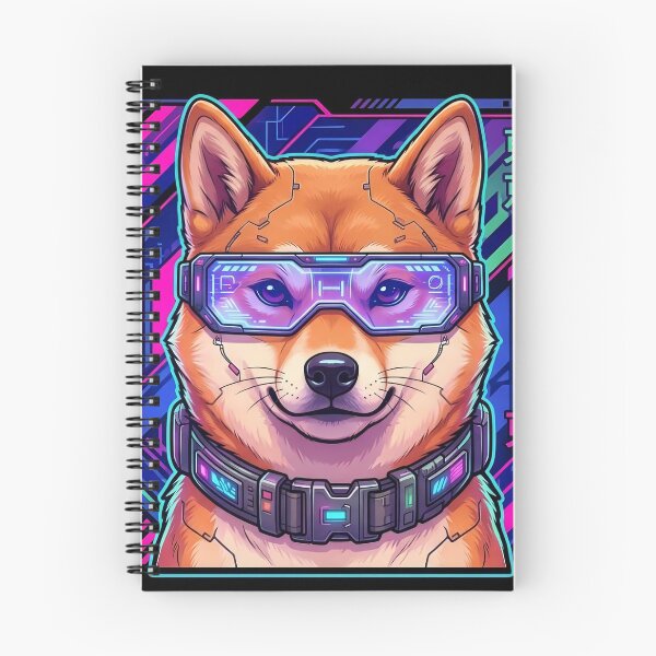 Item preview, Cyber Dog 2077 - Futuristic Shiba Inu Neo Tokyo designed and sold by Neo Tokio.