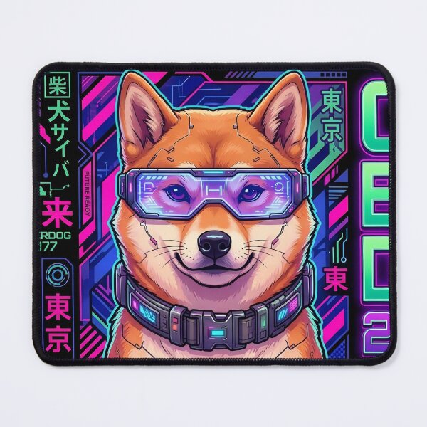 Item preview, Cyber Dog 2077 - Futuristic Shiba Inu Neo Tokyo designed and sold by Neo Tokio.