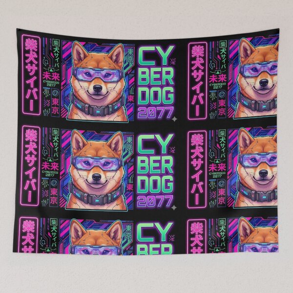 Item preview, Cyber Dog 2077 - Futuristic Shiba Inu Neo Tokyo designed and sold by Neo Tokio.