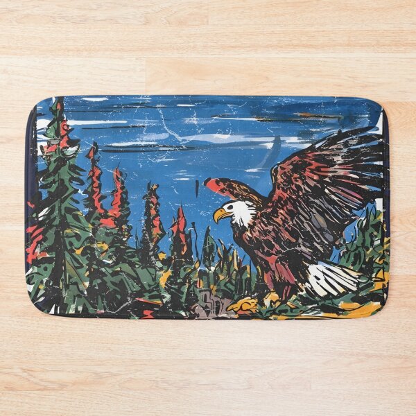 Item preview, Crater Lake National Park Colorful Landscape Retro Eagle designed and sold by HowToCanadian.