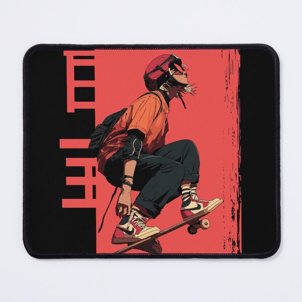 Item preview, Anime Skateboarder Illustration designed and sold by Fabrikola.