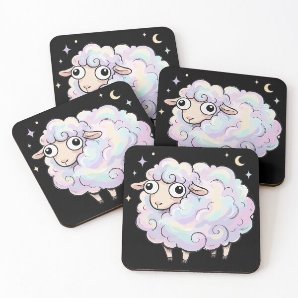 Item preview, Iridescent Fluffy Celestial Ewe designed and sold by Emegan Print Art.
