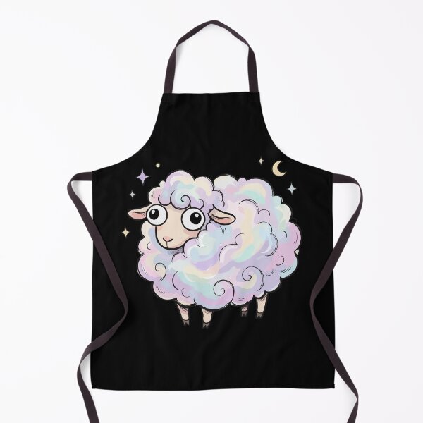 Item preview, Iridescent Fluffy Celestial Ewe designed and sold by Emegan Print Art.