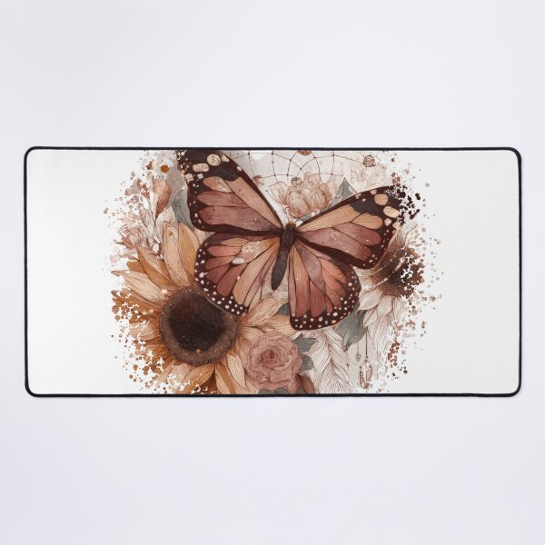 Item preview, Boho Monarch Butterfly Sunflower Design | Dreamcatcher Western Aesthetic Art designed and sold by CosmicAnomaly.