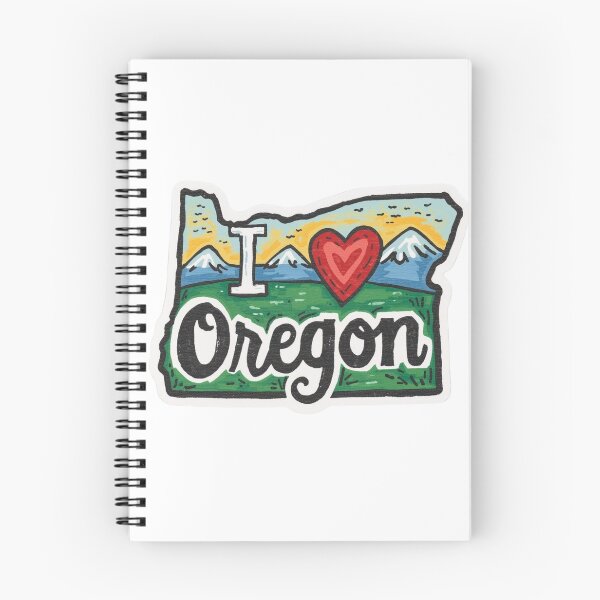 Aperçu de l'œuvre J'adore l'Oregon créée et vendue par PamLeeDesign.