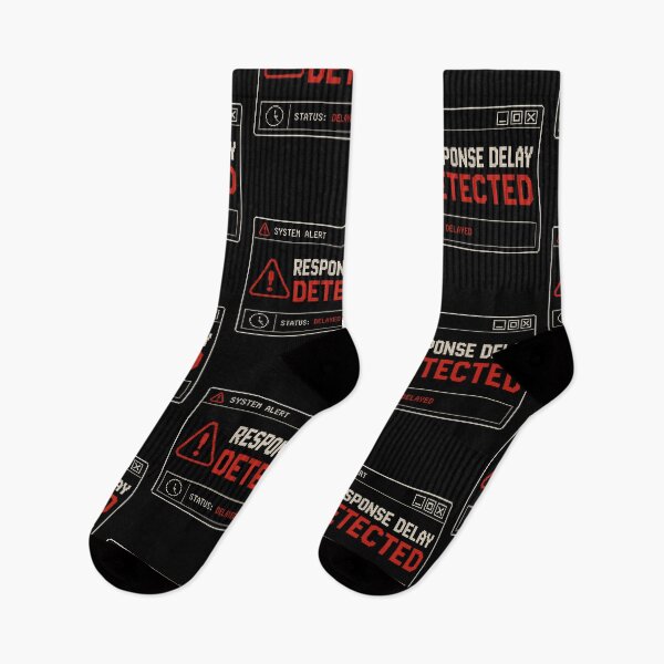 Item preview, Response Delay Detected – Retro System Alert Humor Design designed and sold by Mad Factory Designs.