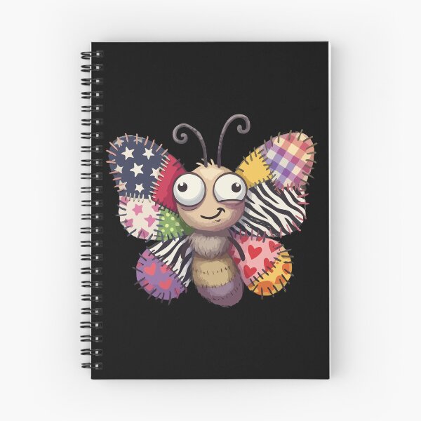 Item preview, Patchwork Patterned Winged Insect designed and sold by Emegan Print Art.
