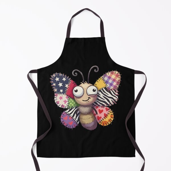 Item preview, Patchwork Patterned Winged Insect designed and sold by Emegan Print Art.